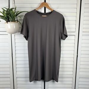 Duluth Trading Co Go Buck Naked Crew Neck Under Shirt Graphite Taupe Gray Size L